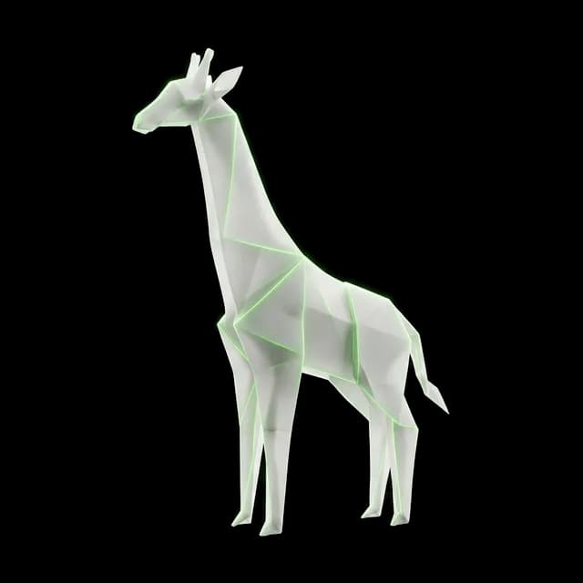 Origami Giraffe 3D